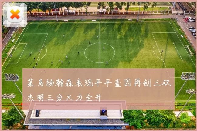 菜鸟杨瀚森表现平平奎因再创三双杰明三分火力全开